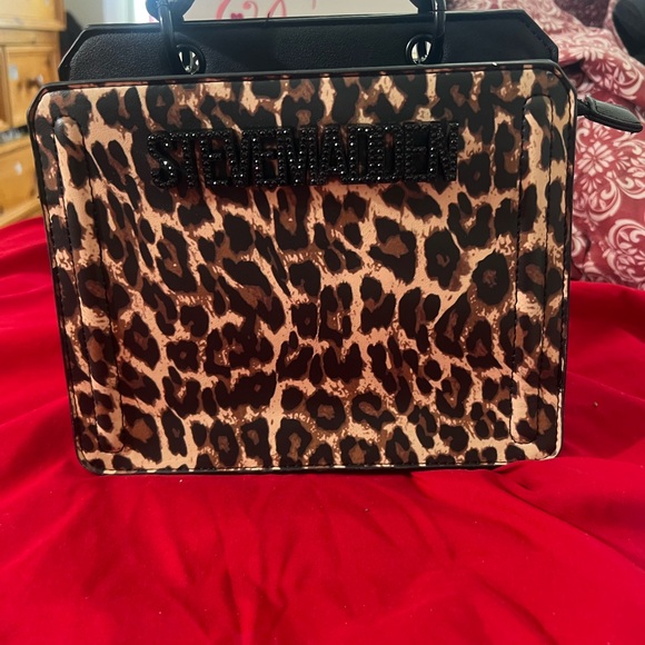 Stella McCartney Handbags - Stella McCartney Leopard-Print Faux Leather Satchel in Brown and Black